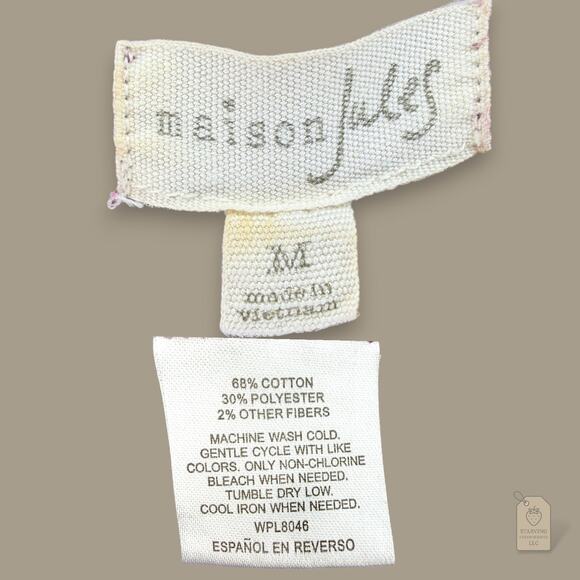 Maison Jules Metallic Knit Peplum Dress Purple Juniors M - Picture 9 of 9